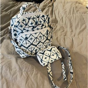 Crossbody bag with matching wallet.